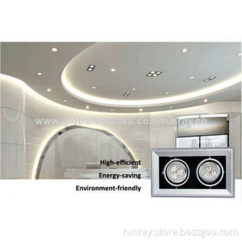6W LED Cabinet Light, AC85-265V Epistar/Bridgelux Chip 90-110lm/W, 72-hour Aging Time CE ISO9001